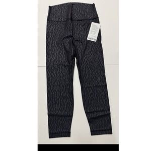 Lululemon Align HR Pant 25" Size 10 Black Multi Women's Tights